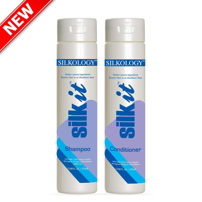Silkology SilkIt Shampoo and Conditioner Set SHAMPOO AND CONDITIONER SILKOLOGY Duo 12.68 fl. oz 
