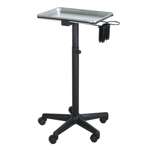 T-011B | Professional Aluminum Salon Rolling Utility Tray TROLLEY SSW 