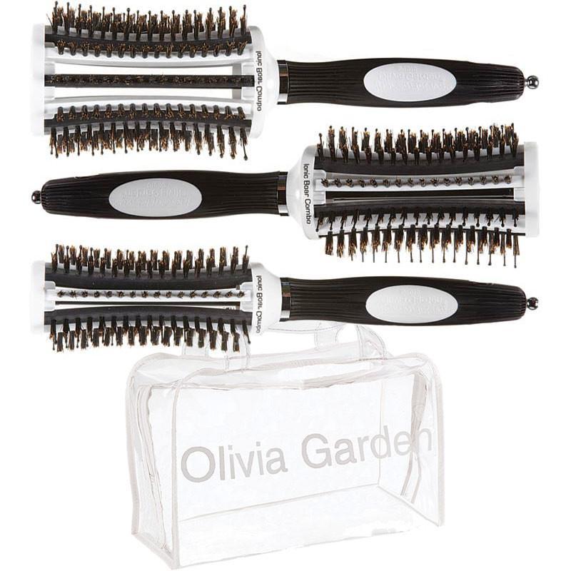 ThermoActive Ionic Boar Combo Bag COMBS & BRUSHES OLIVIA GARDEN 