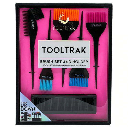 Tooltrak Brush Set & Holder | 7012 | COLORTRAK HAIR COLORING ACCESSORIES COLORTRAK 